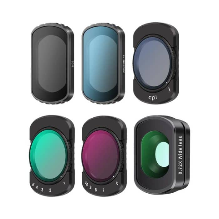Für DJI Osmo Pocket 3 Kameraobjektivfilter, 0.72X Wide Lens, Black Mist 1/4, ND8, NIGHT, UV, Adjustable CPL, VND1-5, VND6-10, Adjustable STAR – Bild 8