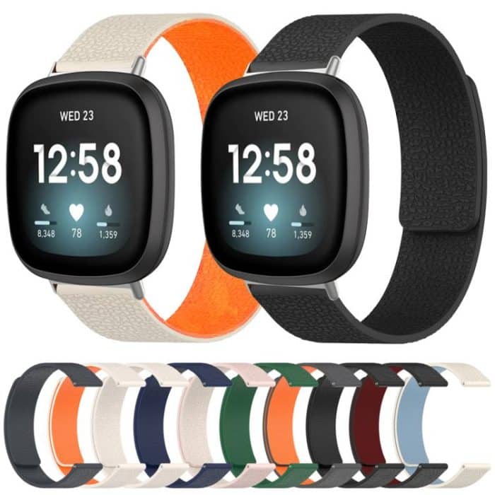 xDfind Litchi Texture Magnetic Silicone Watch Band, For Fitbit Charge 5 / Charge 6, For Fitbit Versa 4/Versa3/Sense2/Sense, For Fitbit Luxe / Special Edition, For Fitbit Inspire 2 / Ace 3 – Bild 2