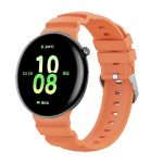 Ocean Two Color Dual-Row Hole Silver Buckle Silicone Watch Band, For Honor Watch Fit