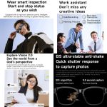 L801 Smart Glasses with 8MP HD Camera Video Recording WiFi Transmission Al Smart Voice Assistant Smart Wearable Headset – Bild 4