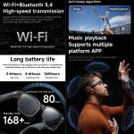 L801 Smart Glasses with 8MP HD Camera Video Recording WiFi Transmission Al Smart Voice Assistant Smart Wearable Headset – Bild 5