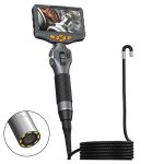 TESLONG TD500 5 Inch HD Large Screen Dual Steering Endoscope 1.55m Length, 6.5mm Single Lens, 6.5mm Dual Lens, 3.9mm Single Lens