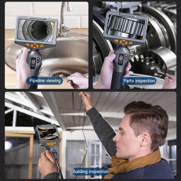 TESLONG TD500 5 Inch HD Large Screen Dual Steering Endoscope 1.55m Length, 6.5mm Single Lens, 6.5mm Dual Lens, 3.9mm Single Lens – Bild 14