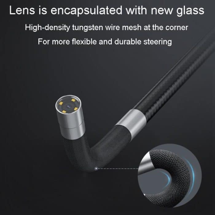 TESLONG TD500 5 Inch HD Large Screen Dual Steering Endoscope 1.55m Length, 6.5mm Single Lens, 6.5mm Dual Lens, 3.9mm Single Lens – Bild 7