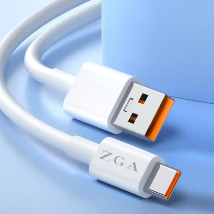 EDA008392101A.jpg ZGA CB05 5A USB to Type-C Fully Compatible Fast Charging Data Cable, Length: 1m – Bild 1