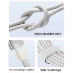 ZGA CB10 60W USB/Type-C to 8 Pin/Type-C 4 in 1 Fast Charging Data Cable, Length: 1.2m – Bild 3