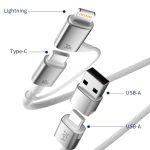 ZGA CB10 60W USB/Type-C to 8 Pin/Type-C 4 in 1 Fast Charging Data Cable, Length: 1.2m – Bild 6