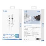 ZGA CB10 60W USB/Type-C to 8 Pin/Type-C 4 in 1 Fast Charging Data Cable, Length: 1.2m – Bild 8