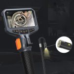 TESLONG TD450S 4.5 Inch Screen 210 Degree Bendable Industrial Endoscope 1.55m Length, 8.5mm Single Lens, 8.5mm Dual Lens