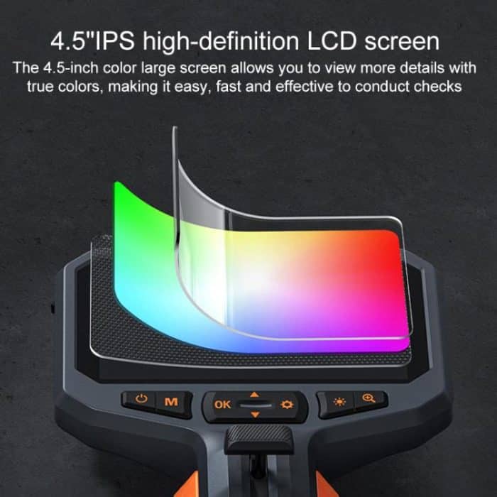 TESLONG TD450S 4.5 Inch Screen 210 Degree Bendable Industrial Endoscope 1.55m Length, 8.5mm Single Lens, 8.5mm Dual Lens – Bild 5