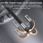 TESLONG TF600 6 Inch Screen 360 Degree Steering Industrial Endoscope 1.55m Length, 3.9mm Single Lens, 6.5mm Single Lens, 6.5mm Dual Lens – Bild 5