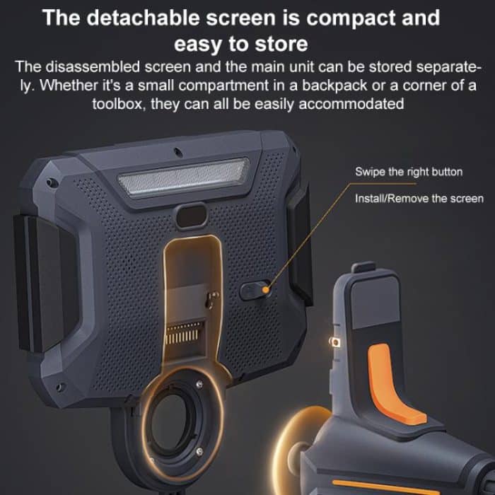 TESLONG TF600 6 Inch Screen 360 Degree Steering Industrial Endoscope 1.55m Length, 3.9mm Single Lens, 6.5mm Single Lens, 6.5mm Dual Lens – Bild 7