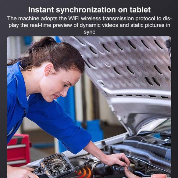 TESLONG TF600 6 Inch Screen 360 Degree Steering Industrial Endoscope 1.55m Length, 3.9mm Single Lens, 6.5mm Single Lens, 6.5mm Dual Lens – Bild 9