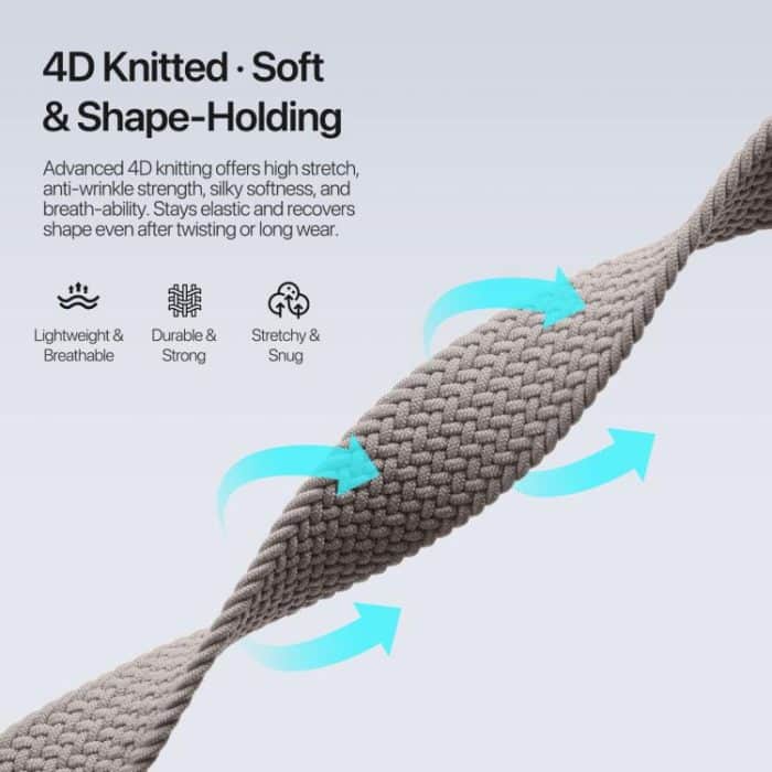 DUX DUCIS Mixture Ultra Series Magnetic Buckle Nylon Braided Strap, For Apple Watch 38 / 40 / 41 / S10 42mm – Bild 6