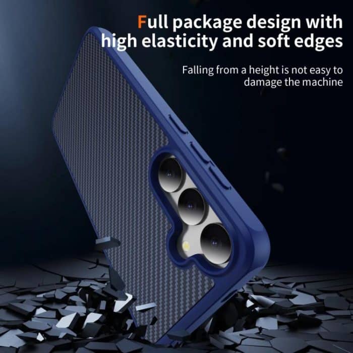 Carbon Fiber Texture Skin-feel MagSafe Phone Case, For Samsung Galaxy S25+ / S24+ 5G, For Samsung Galaxy S25 / S24 5G – Bild 5
