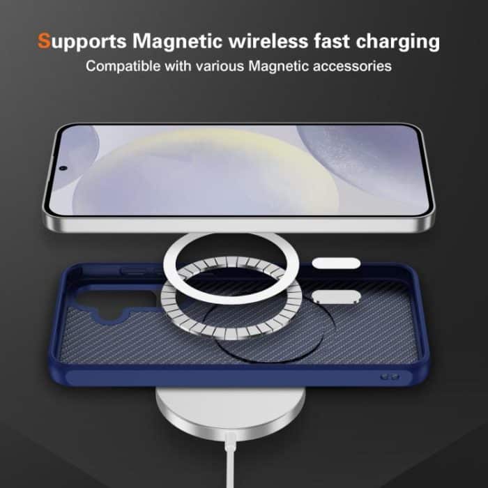 Carbon Fiber Texture Skin-feel MagSafe Phone Case, For Samsung Galaxy S25+ / S24+ 5G, For Samsung Galaxy S25 / S24 5G – Bild 6