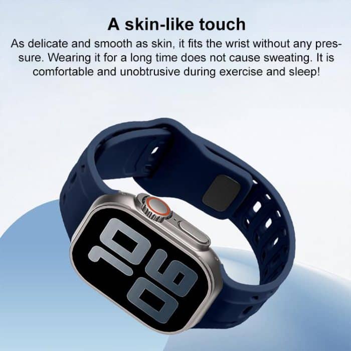 Shark Texture Holes Silicone Watch Band, For Apple Watch 46mm / 49mm / 45mm / 44mm – Bild 6