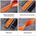 xDfind Breathable Silicone Watch Band, For Samsung Galaxy Watch Ultra / Ultra 2025, For Samsung Galaxy Watch8 / 8 Classic, For Samsung Galaxy Watch 7 / 6 / 5 / FE – Bild 5