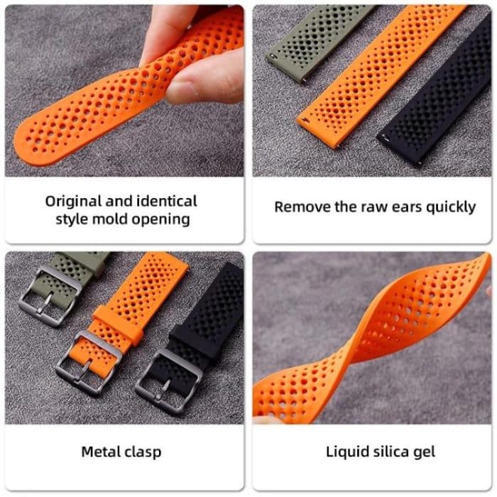 xDfind Breathable Silicone Watch Band, For Samsung Galaxy Watch Ultra / Ultra 2025, For Samsung Galaxy Watch8 / 8 Classic, For Samsung Galaxy Watch 7 / 6 / 5 / FE – Bild 5