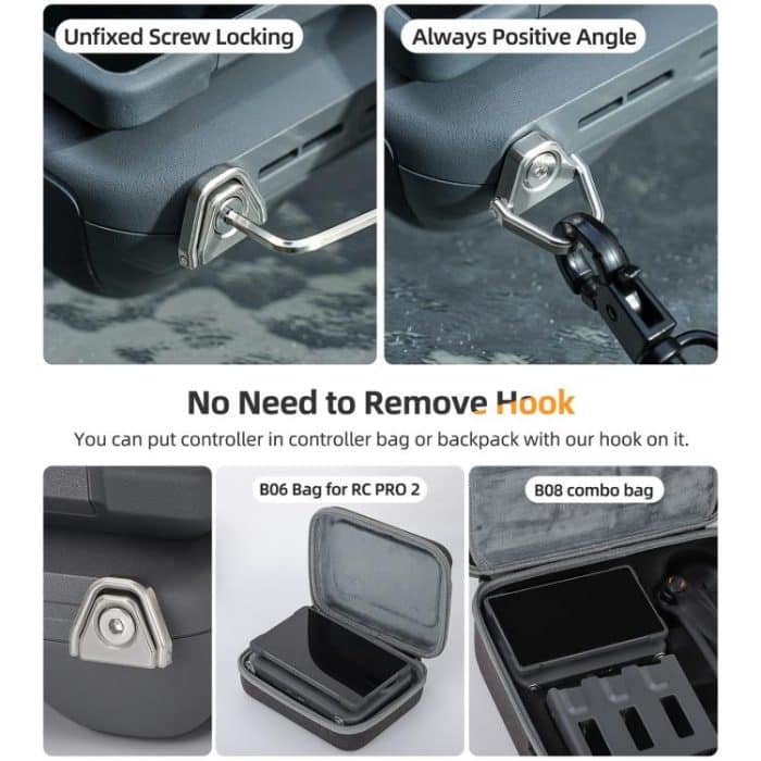 Sunnylife GS014 Multi-Purpose Lanyard with CNC Aluminum Buckle, For DJI RC 2 / 1 / Pro 2 / 1 – Bild 6