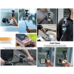 Sunnylife Magnetic Mount 1/4 Adapter Cold Shoe Tabletop Base Bracket Angles Adjustable Multi Expansion Mount, For DJI OSMO Pocket 3 – Bild 3