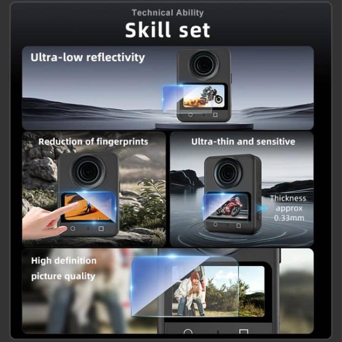 STARTRC 2pcs HD Screen Tempered Glass Films, For DJI Osmo 360 – Bild 4