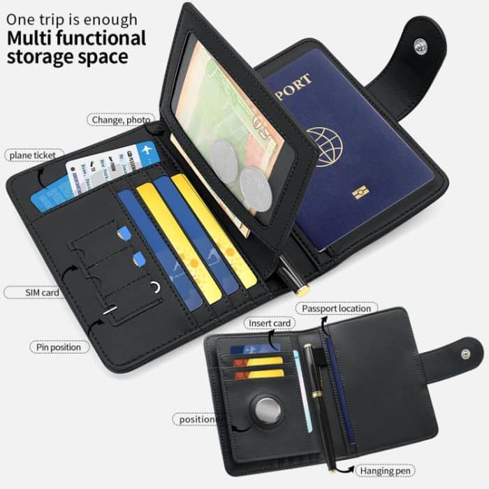 VIETAO VT-ZP-240 Multifunctional Leather Passport Card Holder – Bild 3