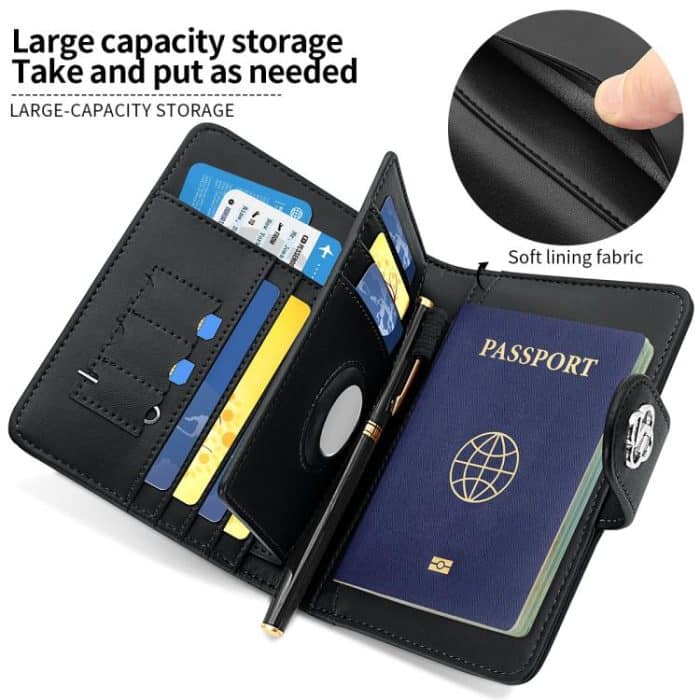 VIETAO VT-ZP-240 Multifunctional Leather Passport Card Holder – Bild 5