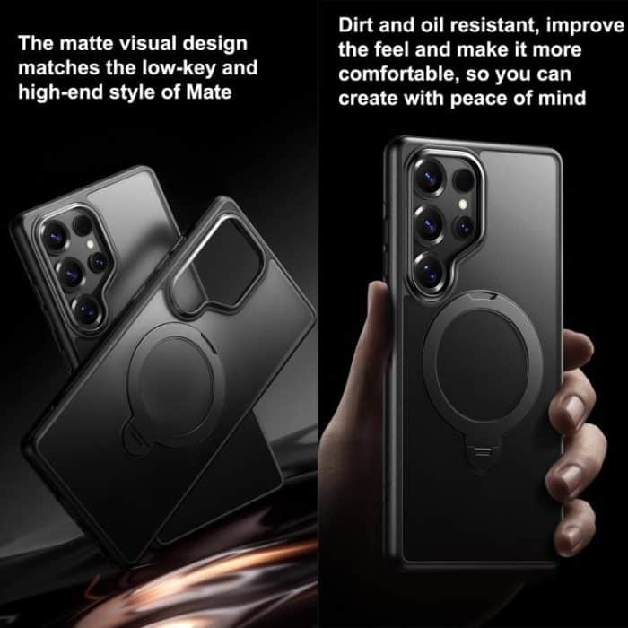 Gear-Style Stress Relief 360 Rotation Holder MagSafe Phone Case, For Samsung Galaxy S25 5G, For Samsung Galaxy S25+ 5G, For Samsung Galaxy S25 Ultra 5G – Bild 3