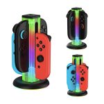 JYS NS2318 4 in 1 Game Controller Charging Dock with RGB Light, For Nintendo Switch 1 / 2, JYS-NS2318 – Bild 4