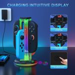 JYS NS2318 4 in 1 Game Controller Charging Dock with RGB Light, For Nintendo Switch 1 / 2, JYS-NS2318 – Bild 6