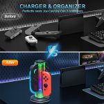 JYS NS2318 4 in 1 Game Controller Charging Dock with RGB Light, For Nintendo Switch 1 / 2, JYS-NS2318 – Bild 9