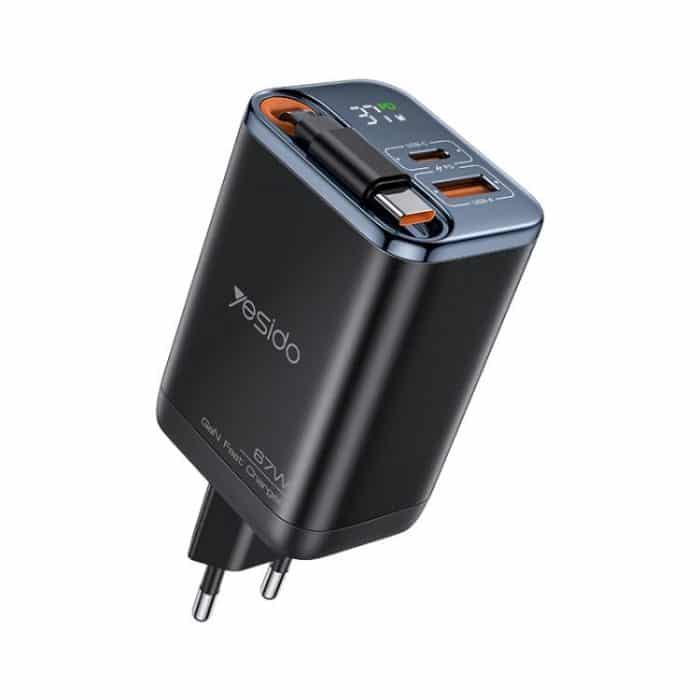 Yesido YC100 67W Fast Charger with Telescopic Type-C Cable – Bild 1