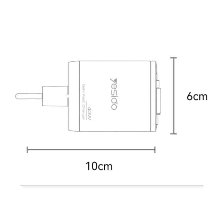 Yesido YC100 67W Fast Charger with Telescopic Type-C Cable – Bild 2
