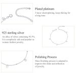 S925 Sterling Silber platiniert Hohlherz Armband – Bild 5