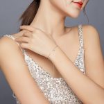 S925 Sterling Silber platiniert Hohlherz Armband – Bild 8