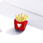 S925 Sterling Silber Delicious Fries Lebensmittel Perlen DIY Armband Halskette Zubehör – Bild 2