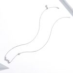 S925 Sterling Silber Brilliant Stars Frauen Nacklace Schmuck – Bild 2