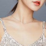 S925 Sterling Silber Brilliant Stars Frauen Nacklace Schmuck – Bild 7