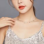 S925 Sterling Silber Dream Star Moon Zirkon Frauen Nacklace Schmuck – Bild 6