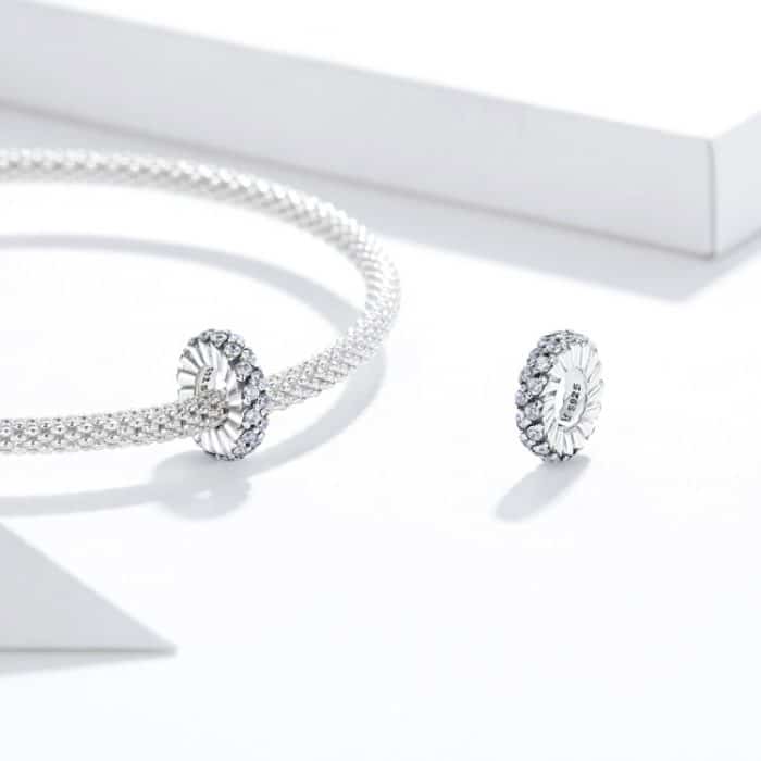 S925 Sterling Silber Shining Winter Zirkon Perlen DIY Armband Halskette Zubehör – Bild 6