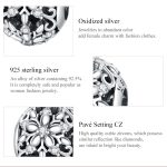 S925 Sterling Silber hohle Schneeflocke Perlen DIY Armband Halskette Zubehör – Bild 5