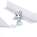 S925 Sterling Silber Schneeflocke Elf Mädchen Perlen DIY Armband Halskette Zubehör – Bild 2