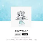S925 Sterling Silber Schneeflocke Elf Mädchen Perlen DIY Armband Halskette Zubehör – Bild 3