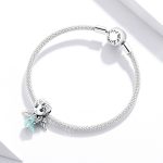 S925 Sterling Silber Schneeflocke Elf Mädchen Perlen DIY Armband Halskette Zubehör – Bild 7