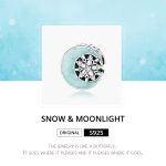 S925 Sterling Silber Snowy Moon Nacht Perlen DIY Armband Halskette Zubehör – Bild 3