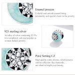 S925 Sterling Silber Snowy Moon Nacht Perlen DIY Armband Halskette Zubehör – Bild 5