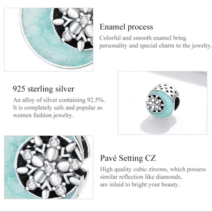 EDA008632_4.jpg S925 Sterling Silber Snowy Moon Nacht Perlen DIY Armband Halskette Zubehör – Bild 5