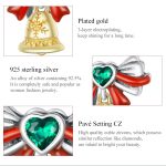 S925 Sterling Silber Golden Bell Perlen DIY Armband Halskette Zubehör – Bild 5