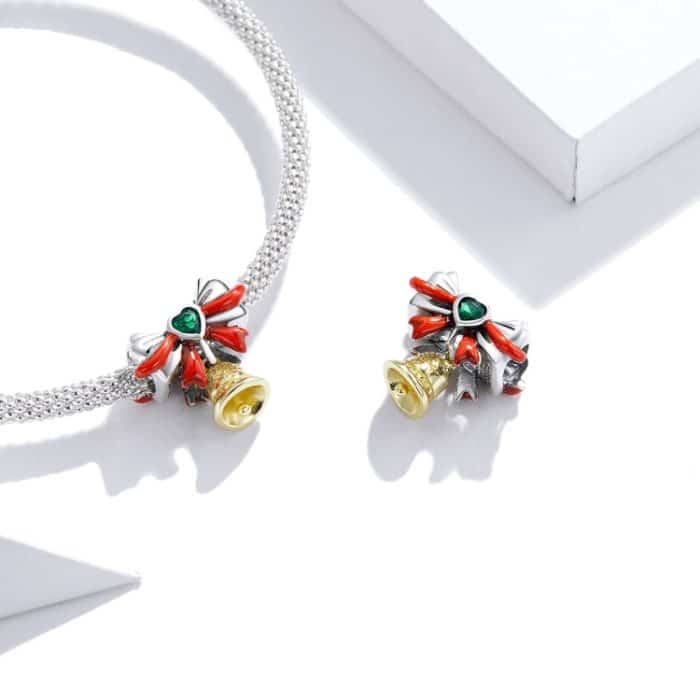 S925 Sterling Silber Golden Bell Perlen DIY Armband Halskette Zubehör – Bild 6